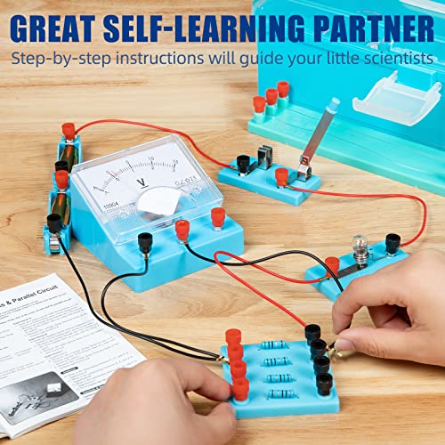 STEM Electricity and Lab Starter Kit by DAILYLIFE, Physics Basic Circuit Learning Set