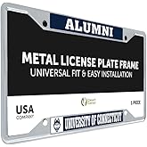 Desert Cactus University of Connecticut Car Accessories UConn Huskies Metal License Plate Frame and Tag Holder for Front or Rear of Car (Alumni)