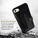 iPhone 7 Wallet Case, Protective Leather Case with Credit Card Holder Slots for Apple 4.7 Inches 2016 by Morion- Black