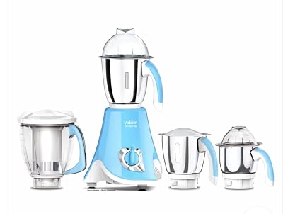 Vidiem Super Blu 4 Jar Mixer Grinder 750 watts Free Service Kit included with UL Certified motor-110Volts
