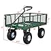 Ollieroo Utility Wagon Farm and Ranch Heavy-Duty Steel Garden Cart with Removable Folding Sides and 10