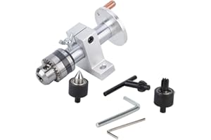 HONGZER Telescopic Taper Revolving Centre, Mini Lathe Machine Adjustable Bearing Live Center Revolving Centre DIY Parts for Mini Lathe Machine Woodworking Tool