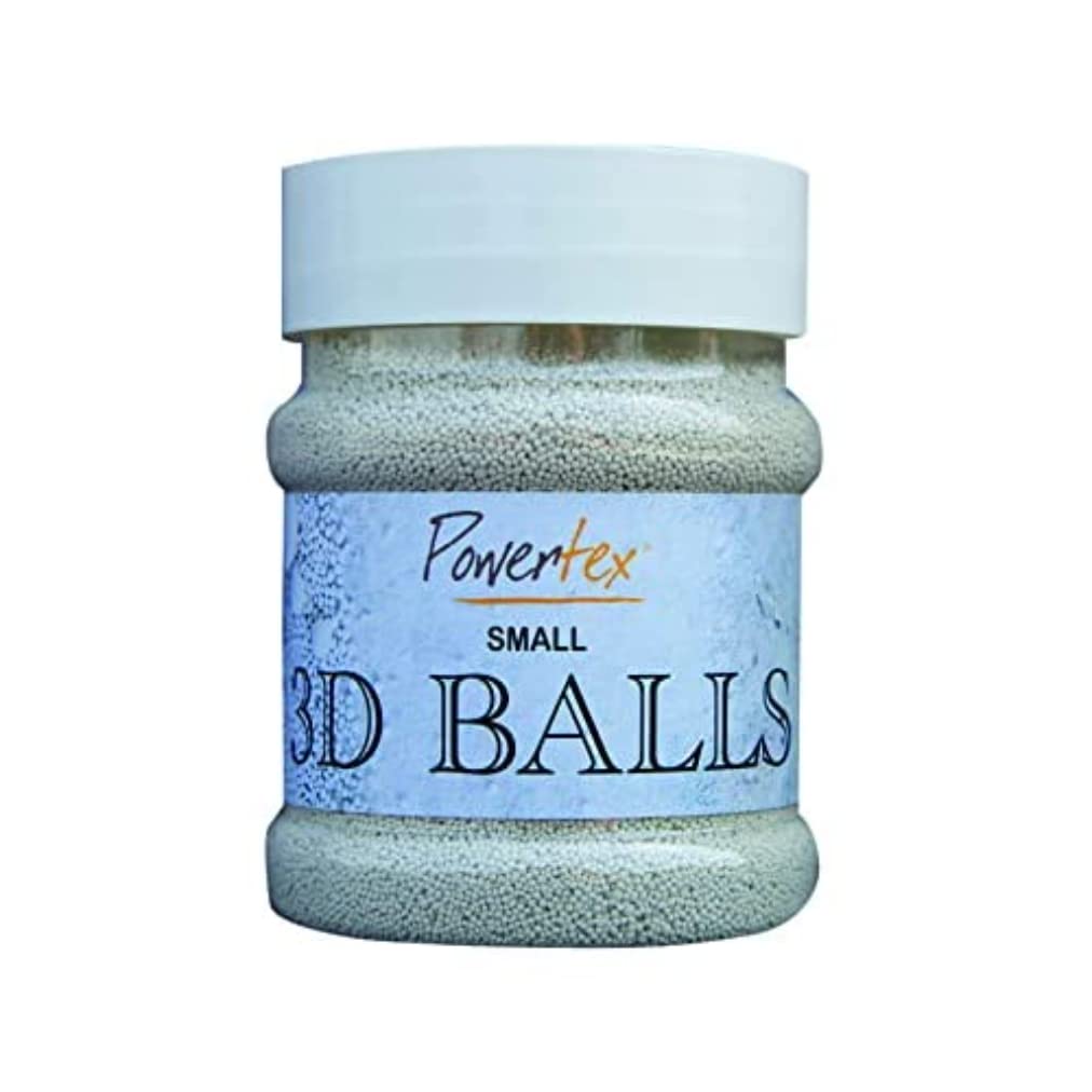 Powertex Stoneart 3D Balls Small 230 ml for Pictures as Structure Medium Fine Grain 100 ml