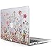 iDOO Soft Touch Plastic Hard Matte Case ONLY for MacBook Pro 13 inch with Retina Display NO CD Drive (A1425/A1502) - Plants and Flowers