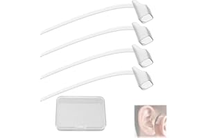 CykTxei 4Pcs Sports Lock for Oticon 85db - Secure Fit Hearing Aid Clips with Low Touch Retention Tail Device, Anti-Loss Ear G
