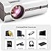 CRENOVA XPE496 Mini Projector, Full HD 1080P and 170” Display Supported, Portable Mini Video Projector, 50,000 Hours Led, Compatible with PC, Mac, TV, Amazon Fire Stick, Roku, iPhone, iPad, PSthumb 2