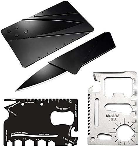 Credit Card Tool kits Survival Multi Tool Fits in Your Wallet Multitools bundle-3 for gift Aiervex