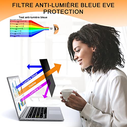 Mamol 14 Inch Privacy Filter,16:10,Laptop Screen Filters Compatible with HP/Dell/Acer/Lenovo/Thinkpad/Samsung/ASUS,Detachable Anti-Blue Light Protection PC Screen