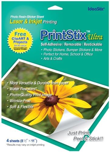 PrintStixPhoto Sticker Peel and Stick Sheets Ultra 40pk