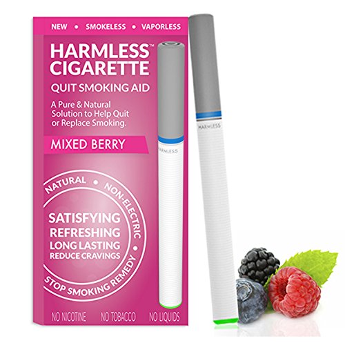 Harmless Cigarette | New Smoking Cessation Product To Help You Quit Smoking Easy & Naturally. Now Better Than Patches, Gum, Pills, Spray, Lozenges, Tea & Magnet. (1 Pack, Mixed Berry)