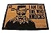 1art1 Breaking Bad Door Mat Floor Mat - I Am The One Who Knocks (24 x 16 inches)