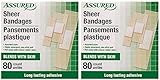 Assured Absorbent Sheer Bandages, Long Lasting, Blends with Skin, 3 Assorted Sizes, 160-ct