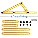 Multi Angle Measuring Ruler, Ultimate Template Tool Angle Measurement Tool for Craftsmen, Builders & Handymen