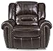 Homelegance 9668BRW-1 Glider Reclining Chair, Brown Bonded Leather
