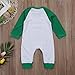 Canis Unisex Newborn Baby Boys Girls Christmas Romper Long Sleeve Lattice Deer Jumpsuit (12-18M, Green)
