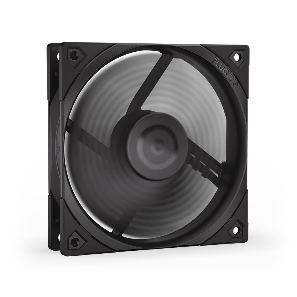 ENDORFY Fluctus 120 PWM – 120mm PC case fan, High airflow, FDB bearing, PWM control, 4-pin connector, Black