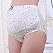 Ularmo Pregnancy Maternity Printing Pregnant Women Underwear Panties (L, green)