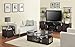 Ameriwood Home Carson End Table with Storage, Cherry/Black