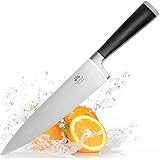 Equinox Professional Chef's Knife - 8 inch Full Tang Blade - 100% German Steel with Protective Bolster