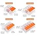 60PCS Lever-Nuts 2/3/4/5 Conductor Compact Splicing Connectors Assortment Kits for Electrical Solid Stranded Flexible Wires