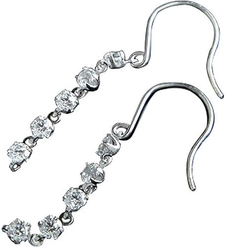 Amazon アトラス Atrus ピアス メンズ 18金 ホワイトゴールドk18 ダイヤモンド 揺れる ロングピアス フックピアス ピアス 通販