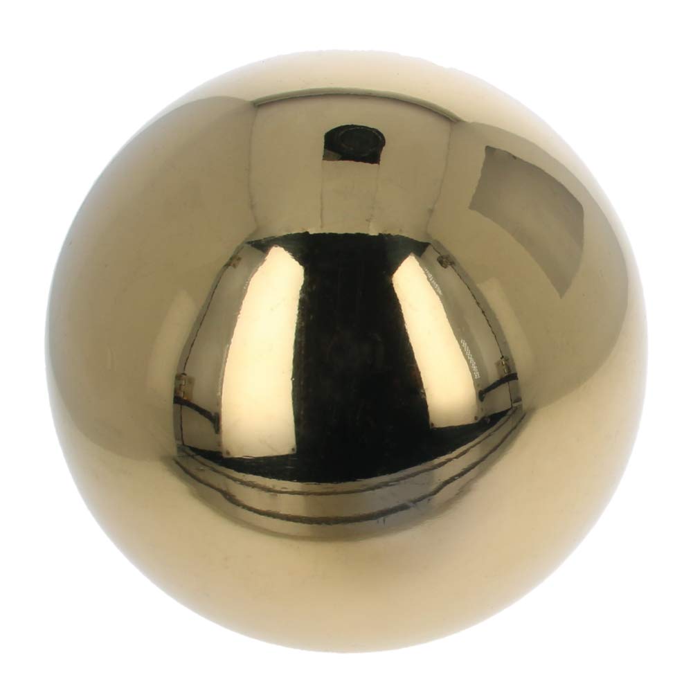 MroMax 5PCS 3.94" Dia Stainless Steel Hollow Cap Ball Spheres for Handrail Stair Newel Post Gold Tone