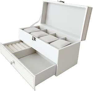 Caja Relojes Organizador Joyero Cajon: Estuche Reloj Doble ...