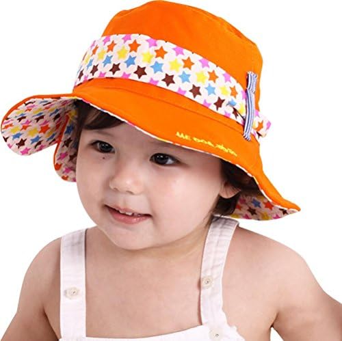 Viva Fancy 2-4 Years Baby Kids Girls Boys Summer Sunhats Star Neck Protect Hat