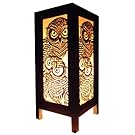 Thai Vintage Handmade Asian Oriental Handcraft Night Owl Bird Bedside Table Lights or Floor Wood Paper Lamp Home Decor Bedroom Decoration Modern Design from Thailand
