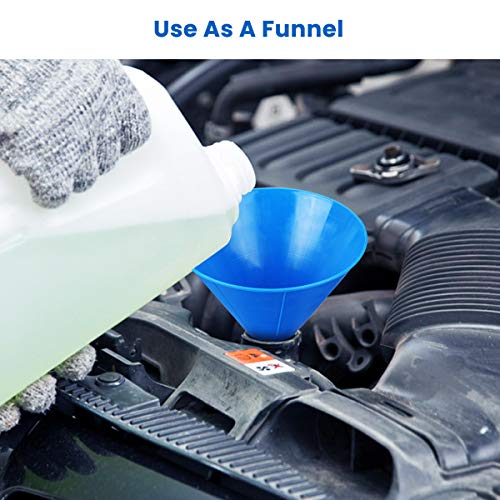 Godmorn Magical Car Ice Scraper Cone, Windshield Snow Scraper Round Window Frost Snow Remover, Ice Scraper for Car, Blue 8 Pcs