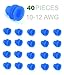 PRECISION FARM SUPPLY (12-10 AWG) 12-10 Ga. Blue Weather-Pack Seals #15324981 - (Pack of 40)