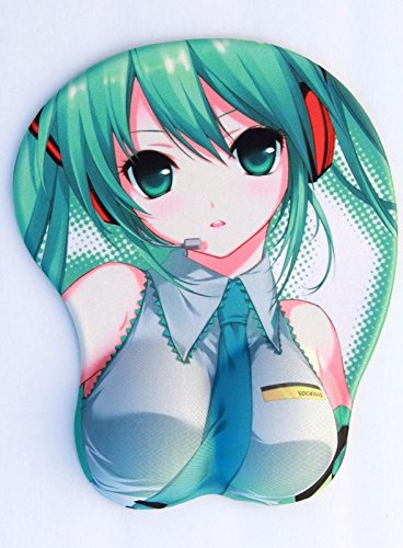 Anime 3d Mouse Pad Hatsune Miku Wrist Rest Oppai
