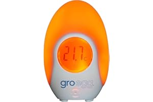 Tommee Tippee Groegg Digital Color Changing Thermometer for Kids Room and Night Light USB Powered Digital Temperature Display