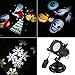 Christmas New Year's Day Valentine’s Day Carnival Birthday SENQIAO Projector Light 12 Pattern LED Landscape Light Waterproof Garden Lamp Projection Lighting for Holiday, Party, Garden Decoration