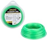 ANLEO 1PCS Professional Residential Grade Star-shaped .095-Inch Diameter 1-Pound Brush Cutter Trimmer Line Gardening Tools (Green)
