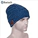 Zibaar Bluetooth Beanie Bluetooth Hat Bluetooth Beanie Hat Wireless Headphone Beanie Hat, Beanie Headphone with Removable Bluetooth V4.1 Stereo Bluetooth Headphone, Hands Free Talking-Unisex Mix Blue