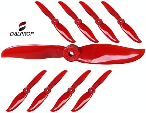 DALPROP 5050C Red V3 Propellers 2-Blade Bullnose "Indestructible" 4XCW and 4XCCW Ideal for 250mm-310mm Quadcopter, Racing, FPV or RC Aircraft. Extreme Racing Performance. Genuine DAL Props