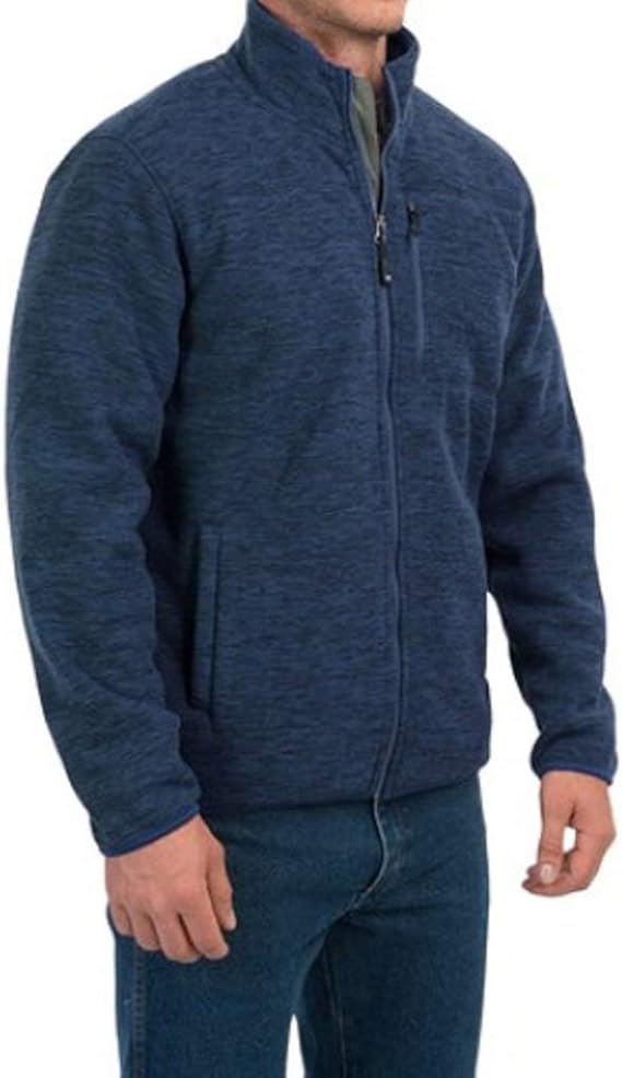32 Degrees Heat Men's Sherpa Lined Fleece Jacket Blue XXLarge Amazon.co.uk Clothing