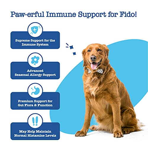 Zesty Paws Advanced Allergy Immune Supplement for Dogs with Omega 3