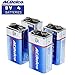 ACDelco 9 Volt Batteries, Super Alkaline Battery, 4 Count Pack primary