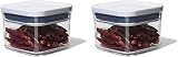 OXO Good Grips POP Container Small Square Mini 378 ml White (Pack of 2)