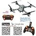 ATTOP XT-1 Foldable Mini RC Drones with HD Camera Live Video FPV Quadcopter Selfie Drone 2.4G 6Axis Gyro with One Key Take Off Altitude Hold (Gray)