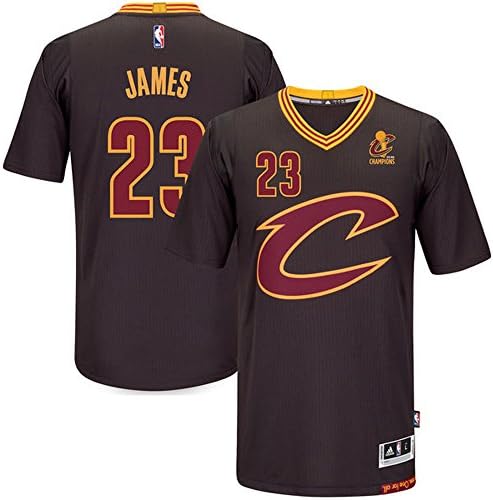 23_LeBron_James Cleveland_Cavaliers Mens Road Swingman Jersey Black color Size L