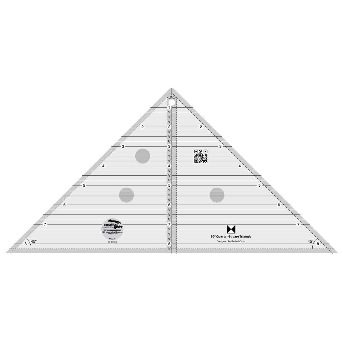 Creative Grids 90 Degree Quarter-Square Triangle by Creative Grids