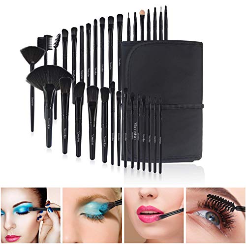Make-Up-Pinsel-Set-Professionelles-32-pcs-Kosmetikpinsel-Foundation-Gesicht-pinsel-Augen-pinsel-Lippen-pinsel-Lidschatten-Brush-with-schwarze-Nylon-tasche-32er-in-Black