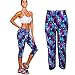 Ularmo Women's Printed High Waist Fitness Yoga Stretch Cropped Sport Pants, Purple, XL