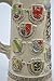 German Coat of Arms Collectible Engraved Beer Stein
