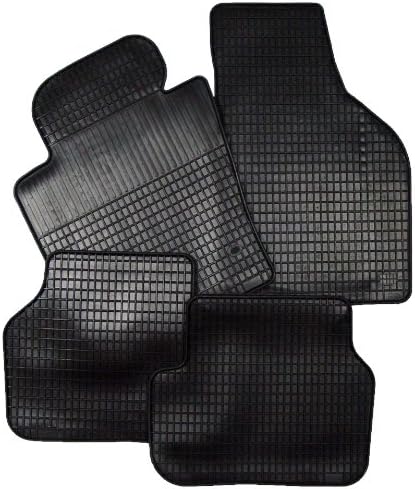 Fit rubber mat 4-piece dark gray Peugeot 207 from 5/2006