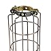 Rustic State Industrial Design Elongated Metal Wire Cage Lamp Guard by Artifact Design for DIY Wall Lighting Oil Rubbed Finish