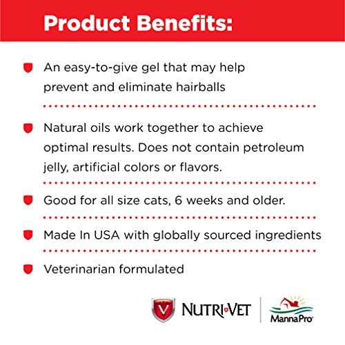 4 Nutri+Vet+Hairball+Paw+Gel+Chicken+3+Ounce